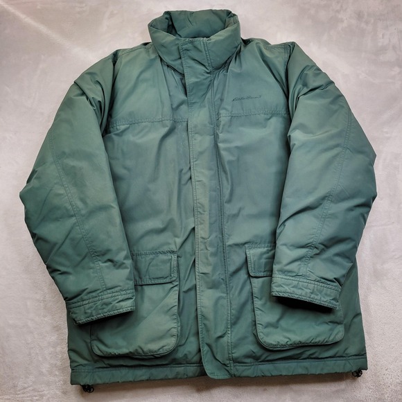 Eddie Bauer Down Jacket Mens XL Goose Down Insulated Winter Coat Outerwear Warm - Picture 1 of 6